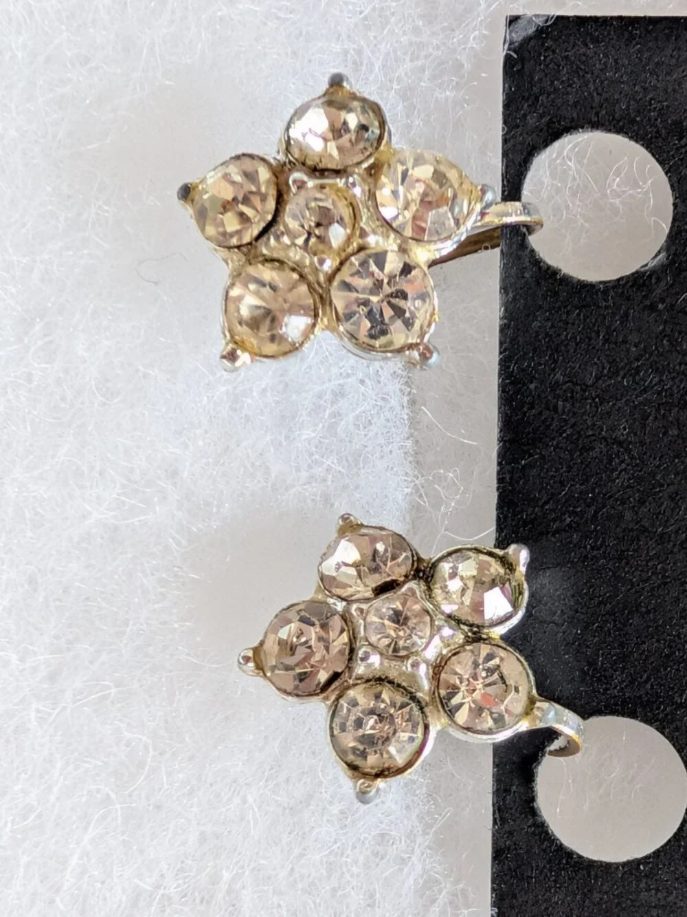 Vintage 1950's Screwback Flower Earrings